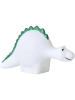 Rice Decoratief ledobject "Dino" wit/groen - (B)7 x (H)11,5 cm