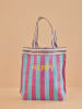 Rice Shopper lichtblauw/paars - (B)40 x (H)40 cm