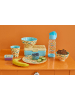 Rice Lunchbox in Gelb/ Hellblau - (B)21 x (H)7,5 x (T)14 cm
