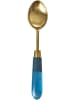 Rice Lepel goudkleurig/blauw - (L)20 cm