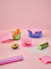 Rice 2-delige set: boterhampapier paars/lichtblauw - 2x 50 stuks