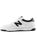 New Balance Leder-Sneakers "BB480" in Weiß/ Schwarz