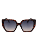 Guess Damskie okulary przeciwsłoneczne w kolorze brązowo-szarym