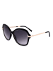Guess Damen-Sonnenbrille in Schwarz-Gold/ Schwarz