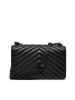 Pinko Leren schoudertas zwart - (B)21 x (H)13 x (D)5 cm