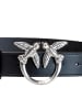 Pinko Leren riem zwart