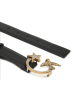 Pinko Leren riem zwart