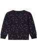 Dirkje Sweatshirt in Dunkelblau/ Pink