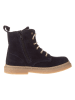 POM POM Leren winterboots donkerblauw