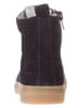 POM POM Leren winterboots donkerblauw
