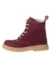 POM POM Leren winterboots rood