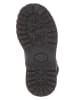POM POM Leder-Winterboots in Dunkelblau