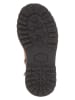 POM POM Leren winterboots in lichtbruin