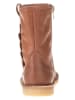POM POM Leren winterboots lichtbruin