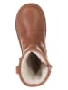 POM POM Leren winterboots lichtbruin