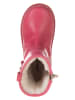 POM POM Leder-Winterstiefel in Pink