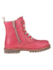 POM POM Leder-Winterboots in Pink