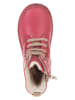 POM POM Leder-Winterboots in Pink