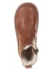 POM POM Leren winterboots lichtbruin
