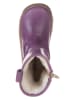 POM POM Leren winterboots violet