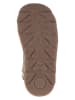POM POM Leder-Winterboots in Braun