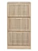 THE HOME DECO FACTORY Schoenenkast lichtbruin - (B)60 x (H)113 x (D)24 cm