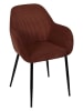 THE HOME DECO FACTORY 2-delige set: fauteuils rood/oranje - (B)59 x (H)85 x (D)55,7 cm