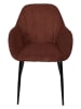 THE HOME DECO FACTORY 2-delige set: fauteuils rood/oranje - (B)59 x (H)85 x (D)55,7 cm