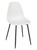 THE HOME DECO FACTORY Eetkamerstoel wit - (B)50,7 x (H)84,8 x (D)45,5 cm