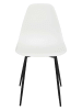 THE HOME DECO FACTORY Eetkamerstoel wit - (B)50,7 x (H)84,8 x (D)45,5 cm