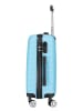 Geographical Norway Hardcase-Trolley "Solomun" in Hellblau - (B)34 x (H)52 x (T)21 cm