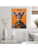 Orangewallz Gerahmter Kunstdruck "Happy Giraffe"