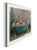 Orangewallz Ingelijste kunstdruk "Flamingo Bath Party"