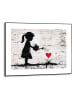 Orangewallz Druk artystyczny "Girl Growing Love" w ramce - 70 x 50 cm