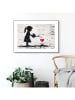 Orangewallz Ingelijste kunstdruk "Girl Growing Love"