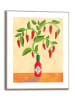 Orangewallz Gerahmter Kunstdruck "Chilli Tree"