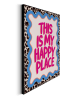 Orangewallz Druk artystyczny "This is my Happy Place" w ramce - 40 x 50 cm