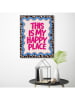 Orangewallz Gerahmter Kunstdruck "This is my Happy Place"