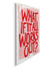 Orangewallz Ingelijste kunstdruk "What if it all" - (B)50 x (H)70 cm