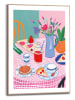 Orangewallz Druk artystyczny "Sweet Table" w ramce