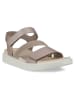 Ecco Leder-Sandalen "Flowt" in Rosa