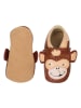 Lait et Miel Skórzane buty "Monkey" w kolorze brązowym do raczkowania