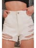 Trend Alacati Jeans-Shorts in Weiß