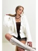 Happiness Istanbul Teddyjacke in Creme