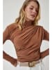 Happiness Istanbul Bluse in Hellbraun