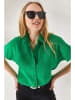 Olalook Linnen blouse groen