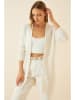 Happiness Istanbul Longcardigan in Creme