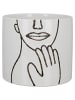 GILDE Overpot "Timido" wit - (B)15,5 x (H)14 cm