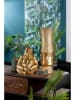 GILDE Vase "Face" in Gold - (H)35 x Ø 11,5 cm