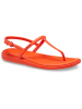 Crocs Sandały "Miami Thong" w kolorze pomarańczowym